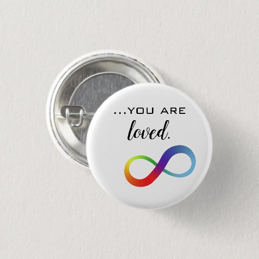 Infinity LGBTQ+ Pride-Tasche Button (Vorne & Hinten)