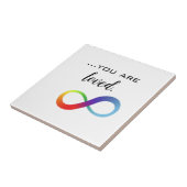 Infinity LGBTQ+ Pride-Tasche Fliese (Seite)