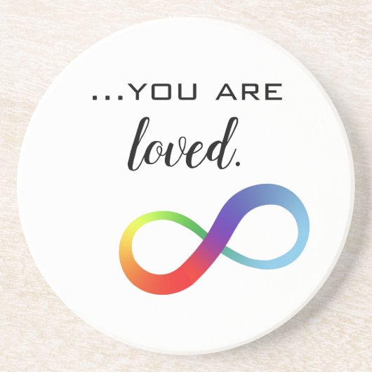 Infinity LGBTQ+ Pride-Tasche Getränkeuntersetzer (Vorne)