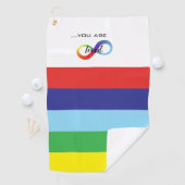 Infinity LGBTQ+ Pride-Tasche Golfhandtuch (Insitu)
