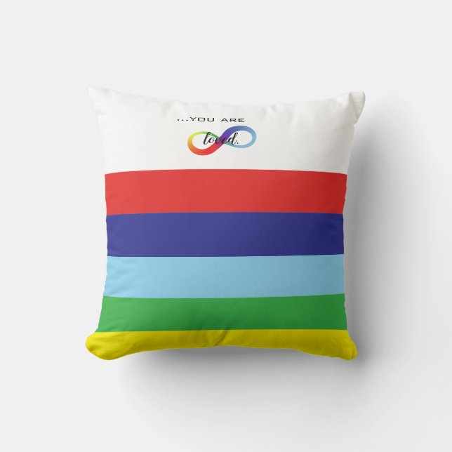 Infinity LGBTQ+ Pride-Tasche Kissen (Vorderseite)