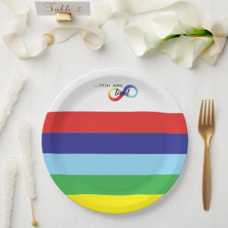 Infinity LGBTQ+ Pride-Tasche Pappteller