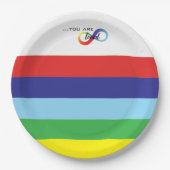 Infinity LGBTQ+ Pride-Tasche Pappteller (Vorderseite)