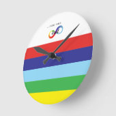 Infinity LGBTQ+ Pride-Tasche Runde Wanduhr (Winkel)