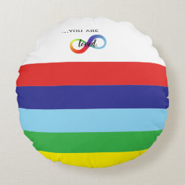 Infinity LGBTQ+ Pride-Tasche Rundes Kissen