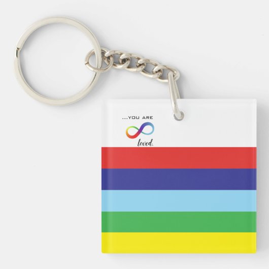 Infinity LGBTQ+ Pride-Tasche Schlüsselanhänger (Vorderseite)