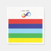 Infinity LGBTQ+ Pride-Tasche Serviette (Vorderseite)
