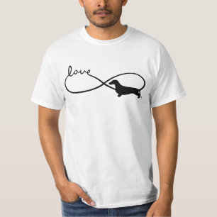 Infinity Liebe Lemniscate Kurz Hair Dackel 1 T-Shirt