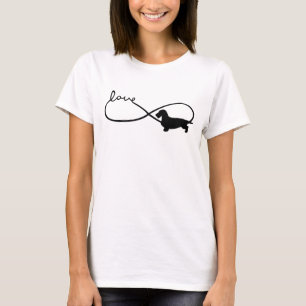 Infinity Liebe Lemniscate Rough-Hair Dackel 1 T-Shirt
