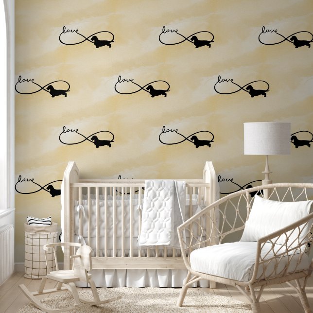 Infinity Liebe Lemniscate Rough-Hair Dackel 1 Tapete (Kinder)