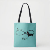 Infinity Liebe Lemniscate Rough-Hair Dackel 1 Tasche (Vorderseite)