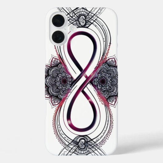Infinity Liebe Mandala iPhone 16 Plus Fall - Moder Case-Mate iPhone Hülle (Rückseite)