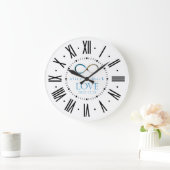 Infinity Love | Forever Gifts Große Wanduhr (Zuhause)
