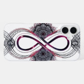 Infinity Love Mandala iPhone 16 Plus Hülle – Moder (Rückseite (Horizontal))