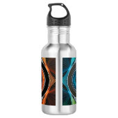 Infinity Mandala African Tribal Mask Abdtract Edelstahlflasche (Rückseite)