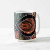 Infinity Mandala African Tribal Mask Abstrakt Kaffeetasse (VorderseiteRechts)