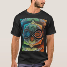 Infinity Mandala African Tribal Mask Abstrakt