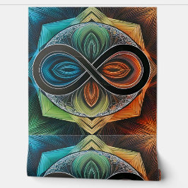 Infinity Mandala African Tribal Mask Abstrakt Tapete