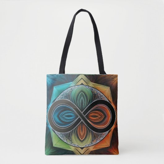 Infinity Mandala African Tribal Mask Abstrakt Tasche (Vorderseite)
