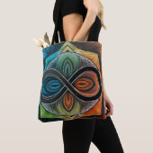 Infinity Mandala African Tribal Mask Abstrakt Tasche (Von Nahem)