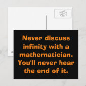 Infinity Math Postkarten (Vorne/Hinten)
