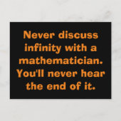 Infinity Math Postkarten (Vorderseite)