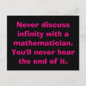 Infinity Math Postkarten (Vorderseite)