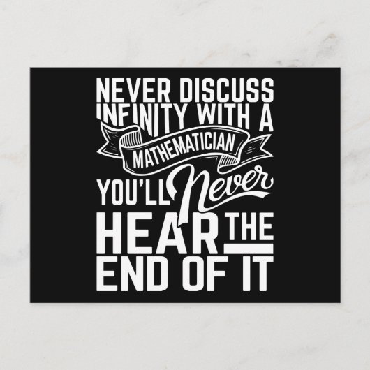 Infinity Math Postkarten (Vorderseite)