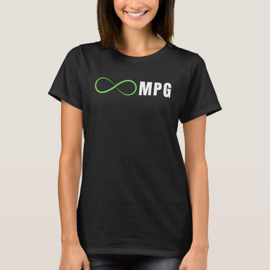 Infinity MPG, Awesome Electric Vehicle Design,  E  T-Shirt (Vorderseite)