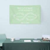Infinity neo mint botanische romantische Chic eleg Banner (Messeveranstaltung)