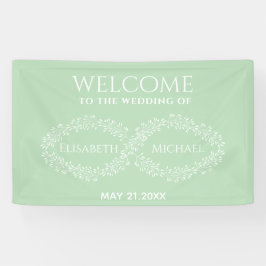Infinity neo mint botanische romantische Chic eleg Banner