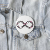 Infinity Neurodiverser Doodle Demigirl Pride Flag Button (Beispiel)