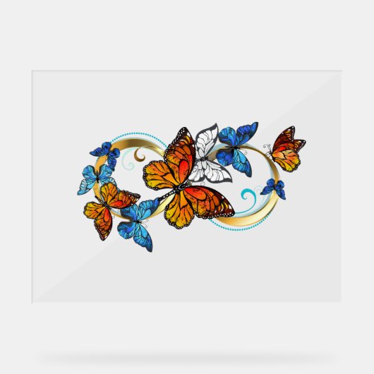Infinity of Monarch Butterflies Acrylschild (Vorderseite)