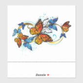 Infinity of Monarch Butterflies Aufkleber (Blatt)