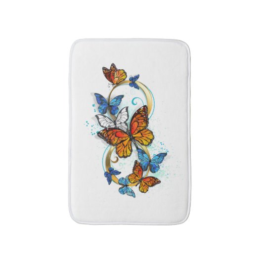 Infinity of Monarch Butterflies Badematte (Vorderseite Vertikal)