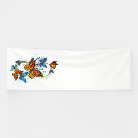 Infinity of Monarch Butterflies Banner (Horizontal)