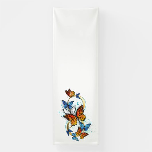 Infinity of Monarch Butterflies Banner (Vertikal)