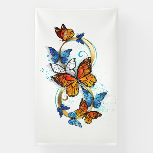Infinity of Monarch Butterflies Banner (Vertikal)