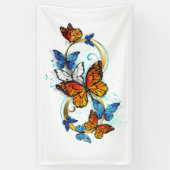 Infinity of Monarch Butterflies Banner (Vertikal)