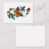 Infinity of Monarch Butterflies Empfehlungskarte (Vorne/Hinten)