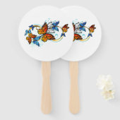 Infinity of Monarch Butterflies Fächer (Vorne und Hinten)