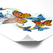 Infinity of Monarch Butterflies Fotodruck (Ecke)