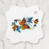 Infinity of Monarch Butterflies Geschenkanhänger (Rückseite)