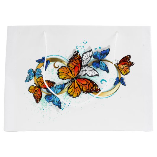 Infinity of Monarch Butterflies Große Geschenktüte (Vorderseite)
