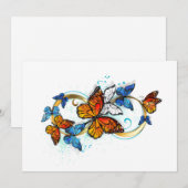 Infinity of Monarch Butterflies Hinweiskarte (Vorne/Hinten)