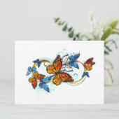 Infinity of Monarch Butterflies Hinweiskarte (Stehend Vorderseite)