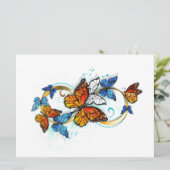 Infinity of Monarch Butterflies Karte (Stehend Vorderseite)