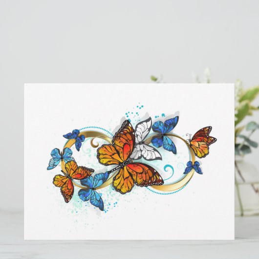 Infinity of Monarch Butterflies Karte (Stehend Vorderseite)