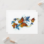 Infinity of Monarch Butterflies Karte (Vorderseite/Rückseite Beispiel)