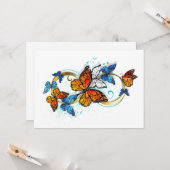 Infinity of Monarch Butterflies Karte (Vorderseite/Rückseite Beispiel)